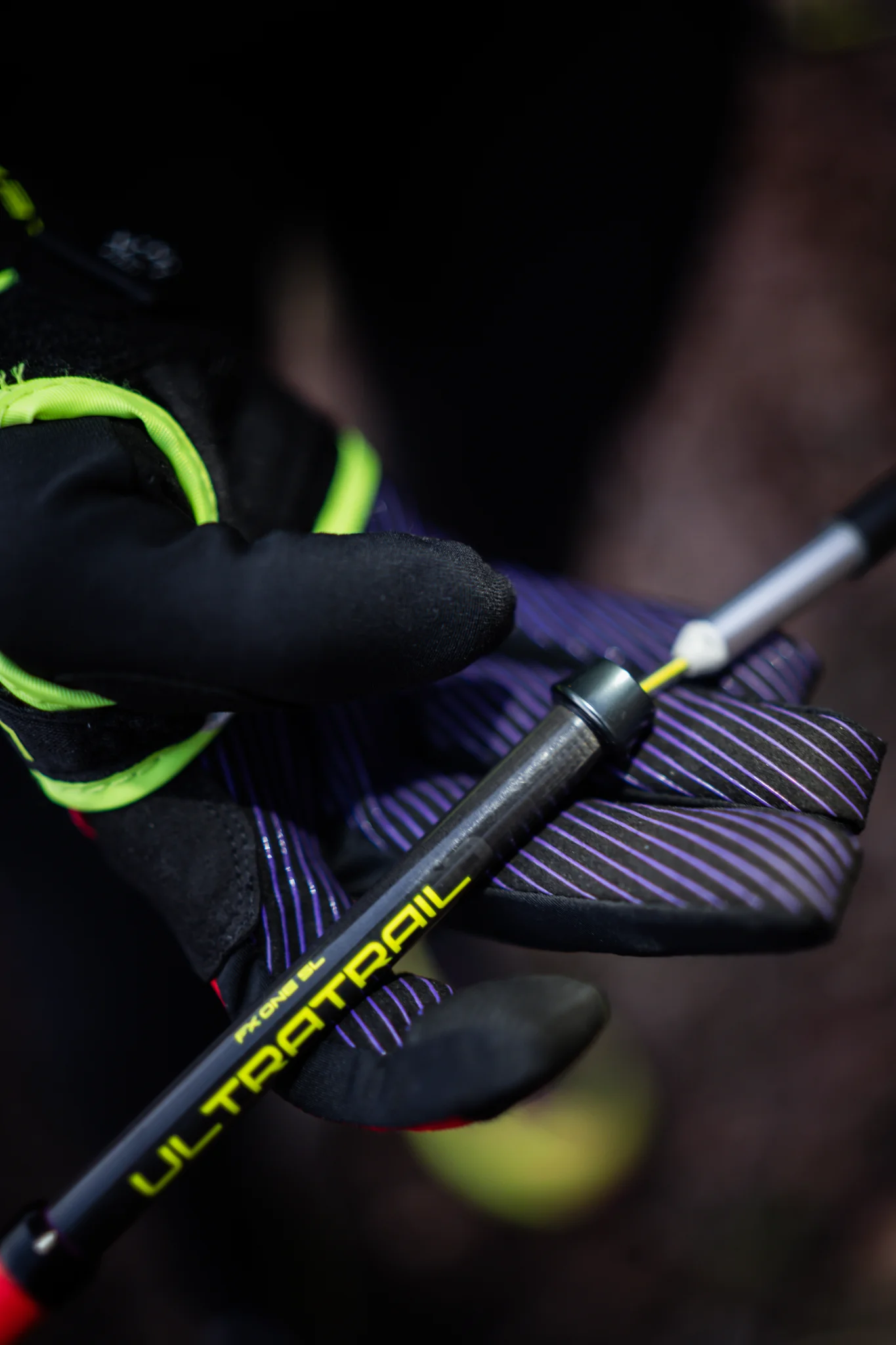 LEKI-Stockschlaufe und Griff im Detail