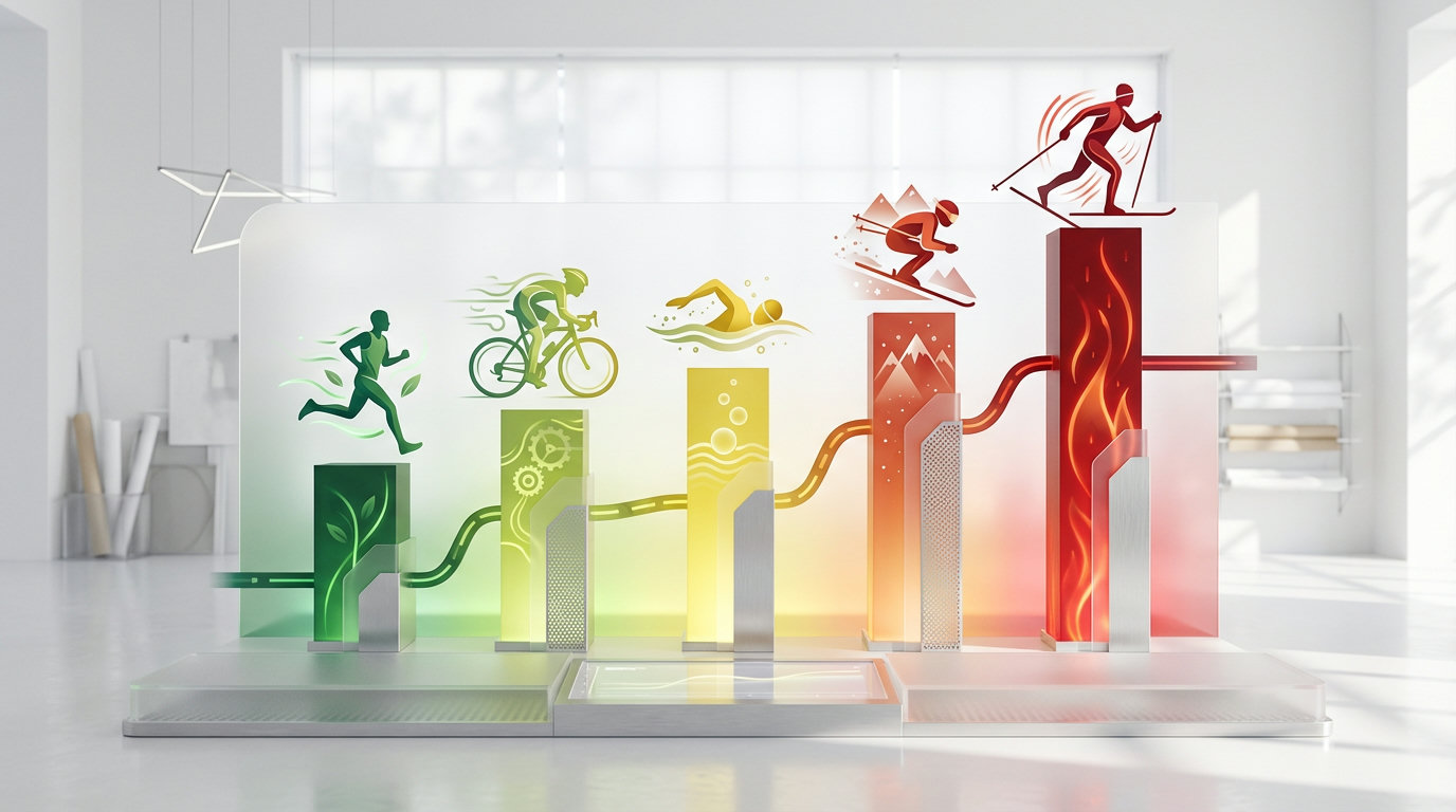 Infographic: comparison of calorie burn across different outdoor sports