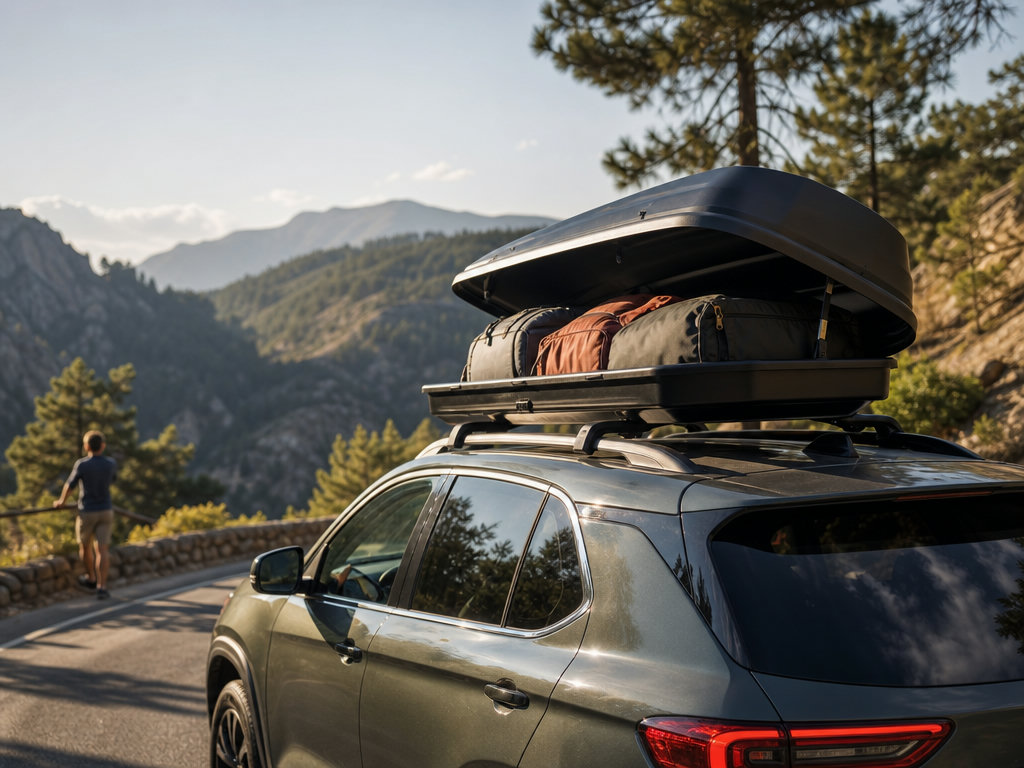 Roof boxes and roof racks